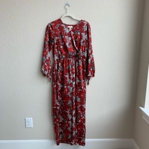 Red Floral Jumpsuit!